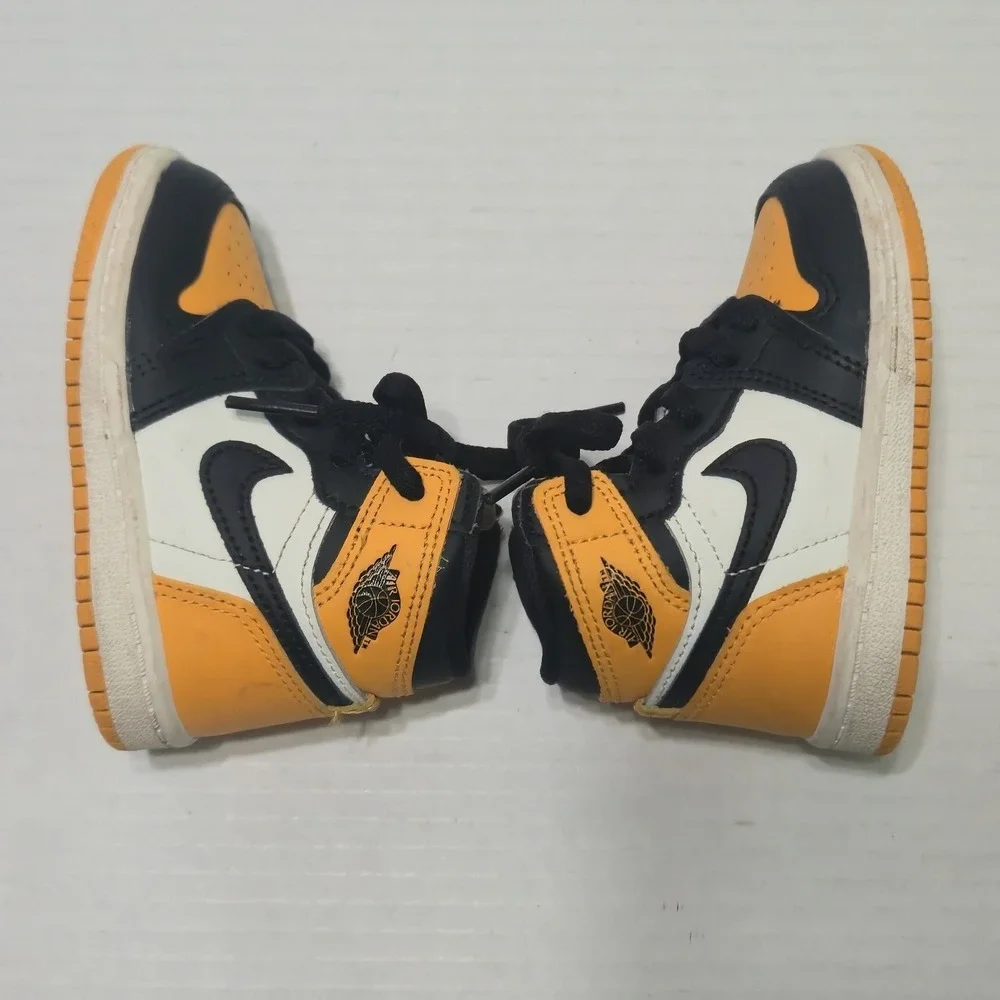 Retro Jordan 1 High OG (TD) Yellow Toe Toddler Size 5C AQ2665-711